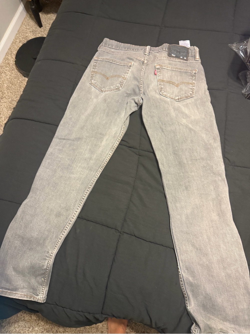 Levi’s 511 Men’s Slim Fit Jeans 32x32 Faded Gray Charcoal Denim